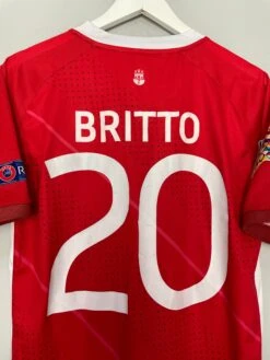2018/20 GIBRALTAR BRITTO #20 *MATCH ISSUE* HOME SHIRT (M) LEGEA(2018 20 Gibraltar Britto 20 Match Issue Home Shirt M Legea) -Cultkits Shop IMG 7739