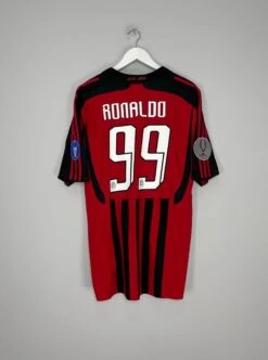 2007/08 AC MILAN RONALDO #9 *SUPER CUP* HOME SHIRT (XL) ADIDAS(2007 08 Ac Milan Ronaldo 9 Super Cup Home Shirt Xl Adidas)