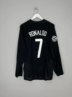 2003/05 MANCHESTER UNITED RONALDO #7 L/S C/L AWAY SHIRT (L) NIKE(2003 05 Manchester United Ronaldo 7 L S Cl Away Shirt L Nike 1)
