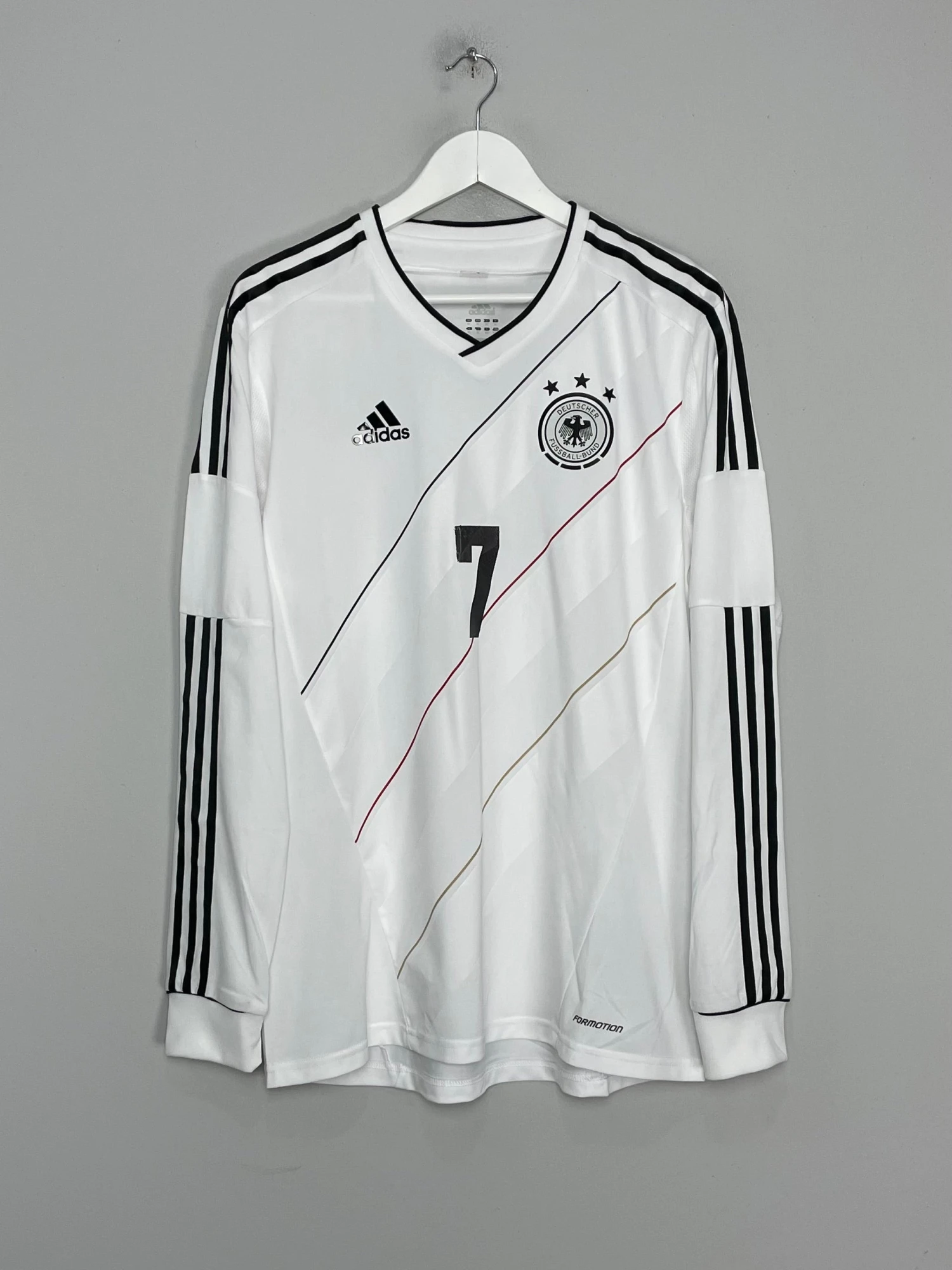 2012/13 GERMANY SCHWEINSTEIGER #7 *PLAYER ISSUE* L/S HOME SHIRT (XL) ADIDAS(2012 13 Germany Schweinsteiger 7 Player Issue L S Home Shirt Xl Adidas574) 5 2012/13 GERMANY SCHWEINSTEIGER #7 *PLAYER ISSUE* L/S HOME SHIRT (XL) ADIDAS(2012 13 Germany Schweinsteiger 7 Player Issue L S Home Shirt Xl Adidas574) - Image 3
