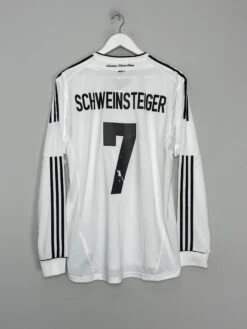 2012/13 GERMANY SCHWEINSTEIGER #7 *PLAYER ISSUE* L/S HOME SHIRT (XL) ADIDAS(2012 13 Germany Schweinsteiger 7 Player Issue L S Home Shirt Xl Adidas574)