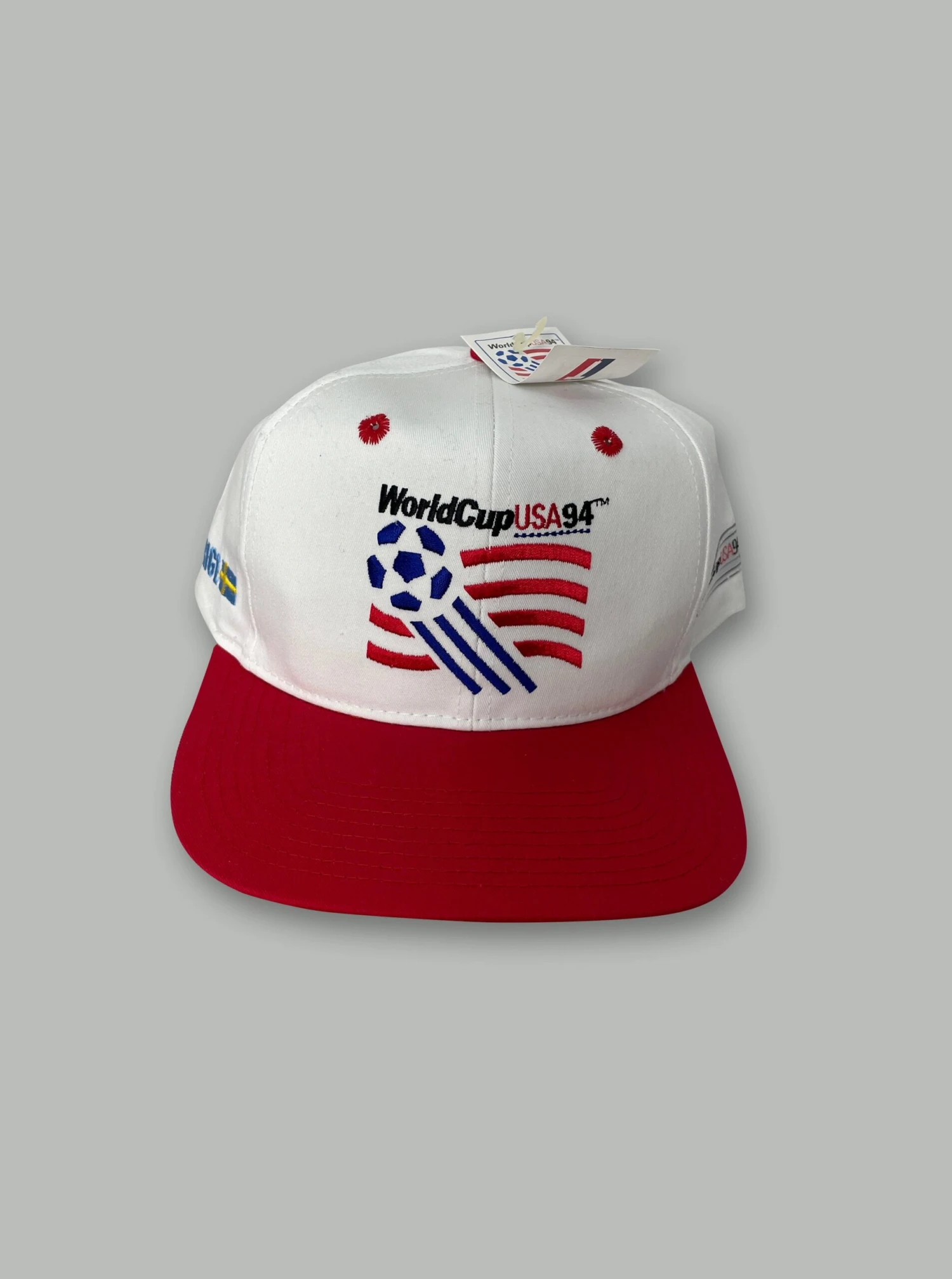 1994 USA X SWEDEN *BNWT* WORLD CUP CAP TWINS(1994 Usa Bnwt World Cup Cap Twins 1) 4 1994 USA X SWEDEN *BNWT* WORLD CUP CAP TWINS(1994 Usa Bnwt World Cup Cap Twins 1) - Image 2