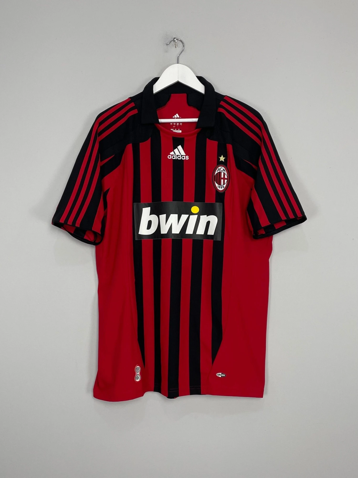2007/08 AC MILAN RONALDO #99 HOME SHIRT (L) ADIDAS(2007 2008 Ac Milan Ronaldo 99 Home Shirt L Adidas) 5 2007/08 AC MILAN RONALDO #99 HOME SHIRT (L) ADIDAS(2007 2008 Ac Milan Ronaldo 99 Home Shirt L Adidas) - Image 3