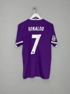 2016/17 REAL MADRID RONALDO #7 AWAY SHIRT (M) ADIDAS(2016 17 Real Madrid Ronaldo 7 Away Shirt M Adidas90)
