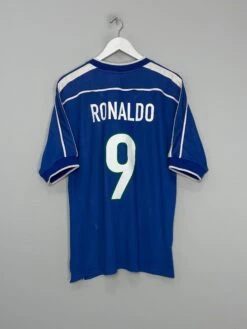 1998/00 BRAZIL RONALDO #9 AWAY SHIRT (L) NIKE(1998 00 Brazil Ronaldo 9 Away Shirt L Nike23)