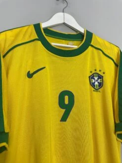 1998/00 BRAZIL RONALDO #9 HOME SHIRT (L) NIKE(1998 2000 Brazil Ronaldo 9 Home Shirt L Nike) -Cultkits Shop IMG 8764 ca0e6639 ead9 49a9 a5ea 26b37b3c0c21