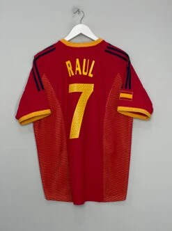 2002/04 SPAIN RAUL #7 HOME SHIRT (M) ADIDAS(2002 04 Spain Raul 7 Home Shirt M Adidas778)