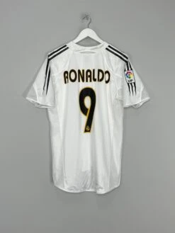 2004/05 REAL MADRID RONALDO #9 *PLAYER ISSUE* HOME SHIRT (M) ADIDAS(2004 05 Real Madrid Ronaldo 9 Player Issue Home Shirt M Adidas)