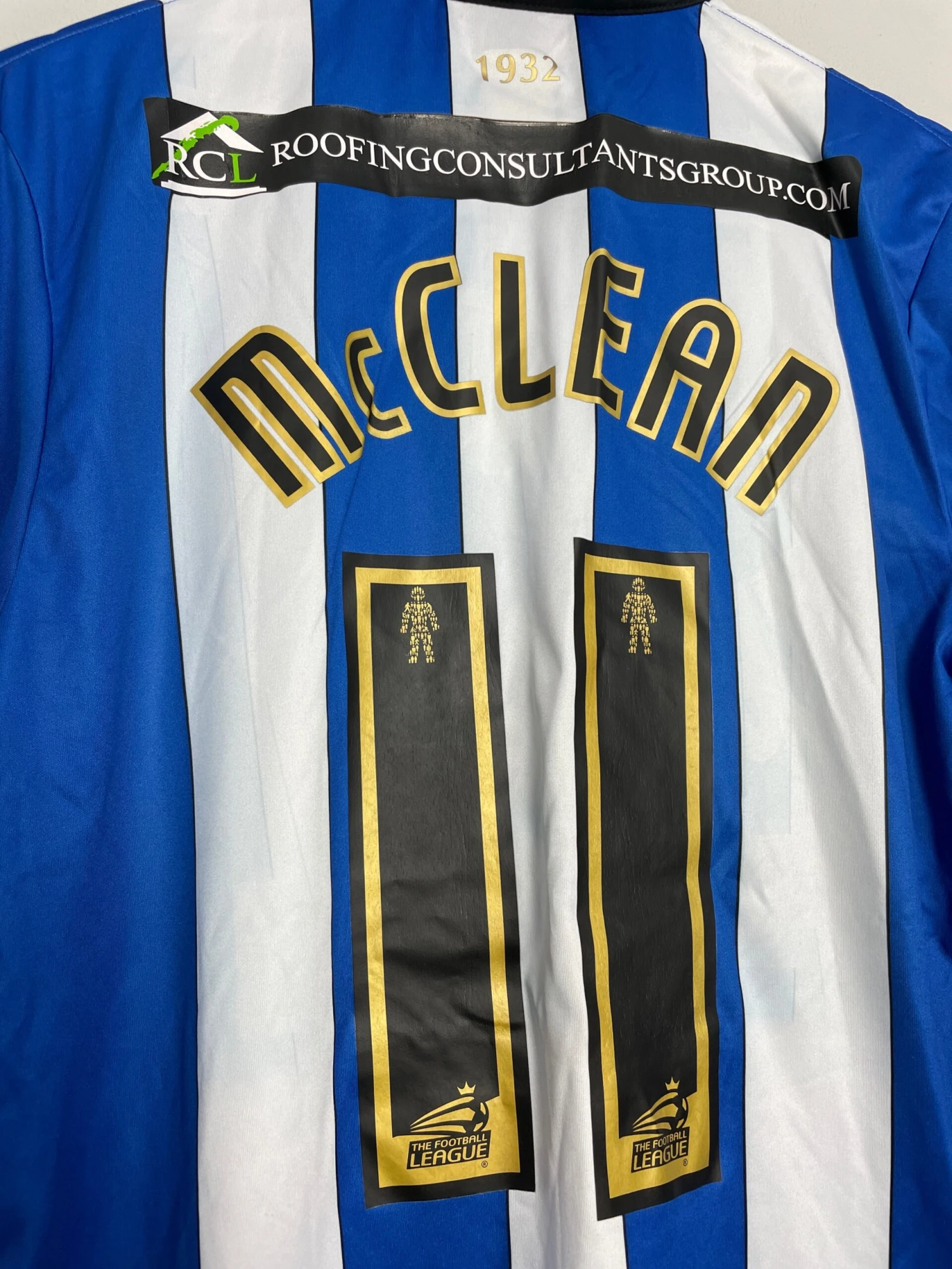 2014/15 WIGAN MCLEAN #11 *MATCH ISSUE* L/S HOME SHIRT (M) MI-FIT(2014 15 Wigan Mclean 11 Match Issue L S Home Shirt M Mi Fit) 3 2014/15 WIGAN MCLEAN #11 *MATCH ISSUE* L/S HOME SHIRT (M) MI-FIT(2014 15 Wigan Mclean 11 Match Issue L S Home Shirt M Mi Fit) - Image 2