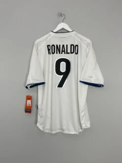 1999/00 INTER MILAN RONALDO #9 *BNWT* AWAY SHIRT (L) NIKE(1999 00 Inter Milan Ronaldo 9 Bnwt Away Shirt L Nike)