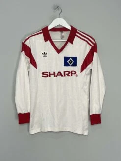 1987/88 HAMBURG #3 L/S HOME SHIRT (S) ADIDAS(1987 88 Hamburg 3 L S Home Shirt S Adidas2452)