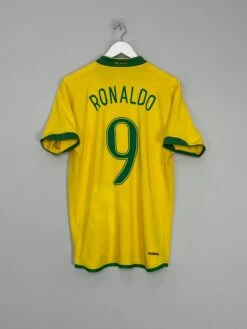 2006/07 BRAZIL RONALDO #9 HOME SHIRT (M) NIKE(2006 07 Brazil Ronaldo 9 Home Shirt M Nike543)