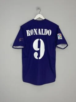 2002/03 REAL MADRID RONALDO #9 *CENTENARY* THIRD SHIRT (M) ADIDAS(2002 03 Real Madrid Ronaldo 9 Centenary Third Shirt M Adidas)