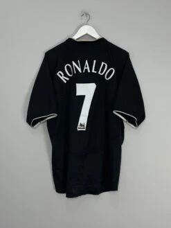 2003/05 MANCHESTER UNITED RONALDO #7 *STAND UP TO RACISM* AWAY SHIRT (M) NIKE(2003 05 Manchester United Ronaldo 7 Away Shirt M Nike788)