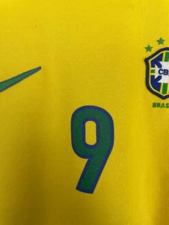 1998/00 BRAZIL RONALDO #9 HOME SHIRT (M) NIKE(1998 00 Brazil Ronaldo 9 Home Shirt M Nike255) -Cultkits Shop IMG 9752