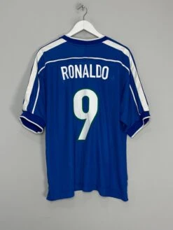 1998/00 BRAZIL RONALDO #9 AWAY SHIRT (XL) NIKE(1998 00 Brazil Ronaldo 9 Away Shirt Xl Nike474)