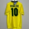 1994/96 BRAZIL RIVALDO #10 *BNWT* HOME SHIRT (L) UMBRO(1994 96 Brazil Rivaldo 10 Bnwt Home Shirt L Umbro55) -Cultkits Shop bra 1
