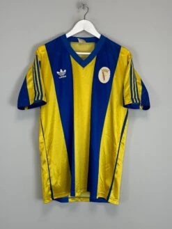 1987/91 ATLETICO CLUBE DE PORTUGAL #6 *MATCH WORN* HOME SHIRT (L) ADIDAS(1987 91 Atletico Clube De Portugal 6 Match Worn Home Shirt L Adidas)