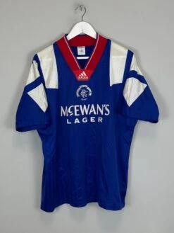 1992/94 RANGERS HOME SHIRT (M) ADIDAS(1992 94 Rangers Home Shirt M Adidas2352)