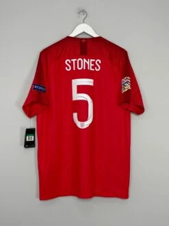 2018/19 ENGLAND STONES #5 *BNWT* AWAY SHIRT (XL) NIKE(2018 2019 England Stones 5 Bnwt Away Shirt Xl Nike)
