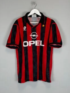 1994/95 AC MILAN HOME SHIRT (L) LOTTO(1994 95 Ac Milan Home Shirt L Lotto5466)