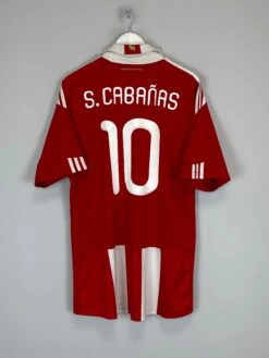 2010 PARAGUAY S.CABANAS #10 HOME SHIRT (XL) ADIDAS(2010 Paraguay S Cabanas 10 Home Shirt Xl Adidas4535)