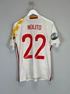 2016/17 SPAIN NOLITO #22 AWAY SHIRT (S) ADIDAS(2016 17 Spain Nolito 22 Away Shirt S Adidas455)