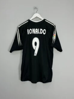 2004/05 REAL MADRID RONALDO #9 AWAY SHIRT (L) ADIDAS(2004 05 Real Madrid Ronaldo 9 Away Shirt L Adidas899)