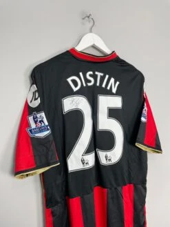2015/16 BOURNEMOUTH DISTIN #25 *MATCH ISSUED + SIGNED* HOME SHIRT (L) JD(2015 2016 Bournemouth Distin 25 Match Issued Signed Home Shirt L Jd)