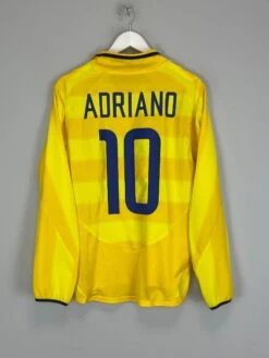 2003/04 INTER MILAN ADRIANO #10 L/S AWAY SHIRT (S) NIKE(2003 04 Inter Milan Adriano 10 L S Away Shirt S Nike5352)