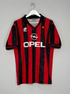 1994/95 AC MILAN HOME SHIRT (L) LOTTO(1994 95 Ac Milan Home Shirt L Lotto141)
