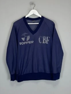 1980/84 BRAZIL TRAINING SHIRT (M) TOPPER(1980 84 Brazil Training Shirt M Topper4646)