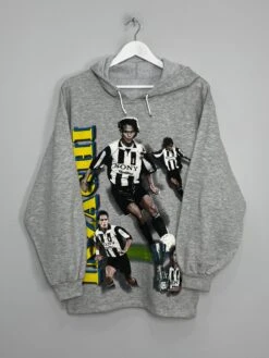 1999 JUVENTUS INZAGHI #9 HOODIE (M) BOOTLEG(1999 Juventus Inzaghi 9 Hoodie M Om43)
