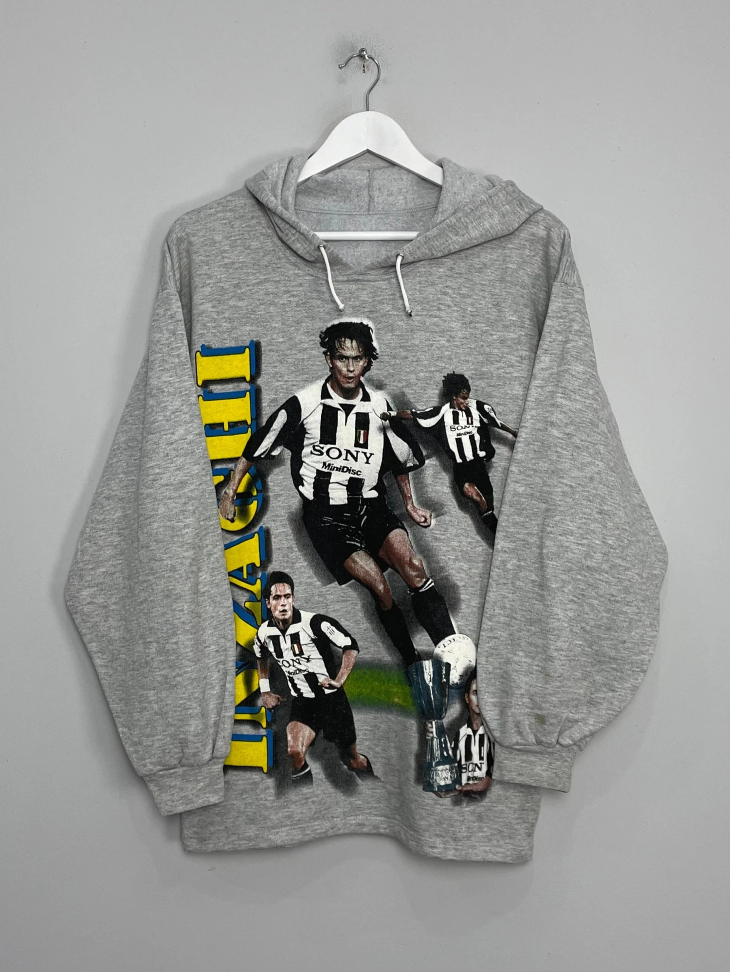 1999 JUVENTUS INZAGHI #9 HOODIE (M) BOOTLEG(1999 Juventus Inzaghi 9 Hoodie M Om43) 3 1999 JUVENTUS INZAGHI #9 HOODIE (M) BOOTLEG(1999 Juventus Inzaghi 9 Hoodie M Om43)