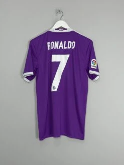 2016/17 REAL MADRID RONALDO #7 AWAY SHIRT (M) ADIDAS(2016 17 Real Madrid Ronaldo 7 Away Shirt M Adidas31)