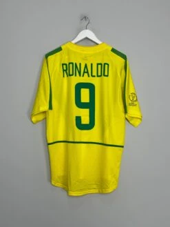 2002/04 BRAZIL RONALDO #9 HOME SHIRT (L) NIKE(2002 04 Brazil Ronaldo 9 Home Shirt L Nike79)