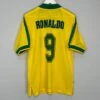 1997/98 BRAZIL RONALDO #9 HOME SHIRT (M) NIKE(1997 98 Brazil Ronaldo 9 Home Shirt M Nike24)