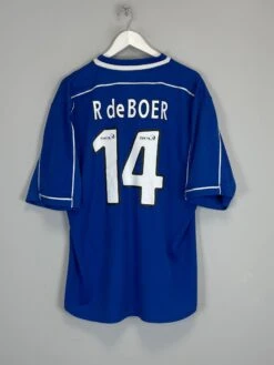 1999/01 RANGERS R DE BOER #14 HOME SHIRT (XL) NIKE(1999 01 Rangers R De Boer 14 Home Shirt Xl Nike4243)