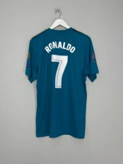 2017/18 REAL MADRID RONALDO #7 C/L THIRD SHIRT (XL) ADIDAS(2017 18 Real Madrid Ronaldo 7 C L Third Shirt Xl Adidas78)