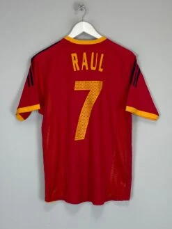 2002/04 SPAIN RAUL #7 *PLAYER ISSUE* HOME SHIRT (S) ADIDAS(2002 04 Spain Raul 7 Player Issue Home Shirt S Adidas5747)