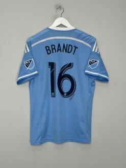 2015/16 NEW YORK CITY BRANDT #16 *SIGNED* PLAYER ISSUE HOME SHIRT (L) ADIDAS(2015 16 New York City Brandt 16 Signed Home Shirt L Adidas325)