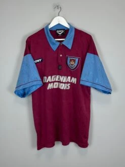 1995/97 WEST HAM HOME SHIRT (XL) PONY(1995 97 West Ham Home Shirt Xl Pony466)