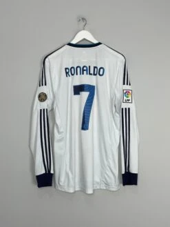 2012/13 REAL MADRID RONALDO #7 L/S HOME SHIRT (L) ADIDAS(2012 13 Real Madrid Ronaldo 7 L S Home Shirt L Adidas67)