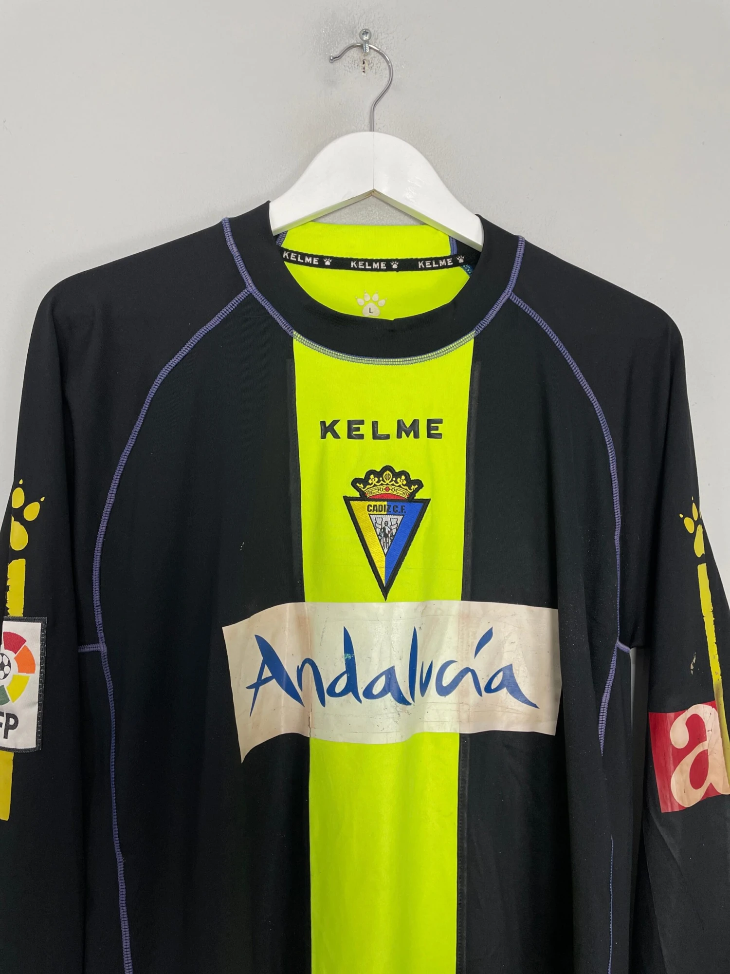 2007/08 CADIZ FC R.NAVAS #13 L/S *MATCH ISSUE* GK SHIRT (L) KELME(2007 08 Cadiz Fc R Navas 13 L S Gk Shirt L Kelme) 6 2007/08 CADIZ FC R.NAVAS #13 L/S *MATCH ISSUE* GK SHIRT (L) KELME(2007 08 Cadiz Fc R Navas 13 L S Gk Shirt L Kelme) - Image 4