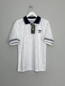 1990 UMBRO #19 ITALIA 90 *RE-ISSUE* TEMPLATE HOME SHIRT (S)(1990 Umbro 19 Italia 90 Re Issue Template Home Shirt S75)