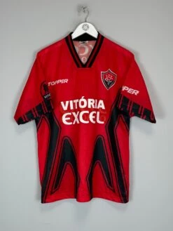 1997 ESPORTE VITORIA #3 *MATCH ISSUE* HOME SHIRT (L) TOPPER(1997 Esporte Vitoria 3 Match Issue Home Shirt L Topper)