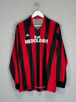 1989/90 AC MILAN #9 L/S HOME SHIRT (L) KAPPA(1989 90 Ac Milan 9 L S Home Shirt L Kappa2342)