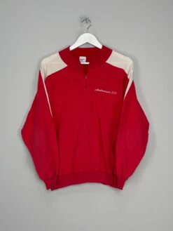 1990/91 AIRDRIEONIANS 1/4 ZIP JUMPER (M) RIBERO(1990 91 Airdrieonians 1 4 Zip Jumper M Ribero)