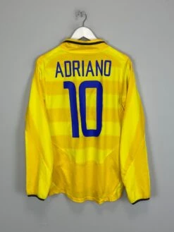 2003/04 INTER MILAN ADRIANO #10 L/S AWAY SHIRT (S) NIKE(2003 04 Inter Milan Adriano 10 L S Away Shirt S Nike)