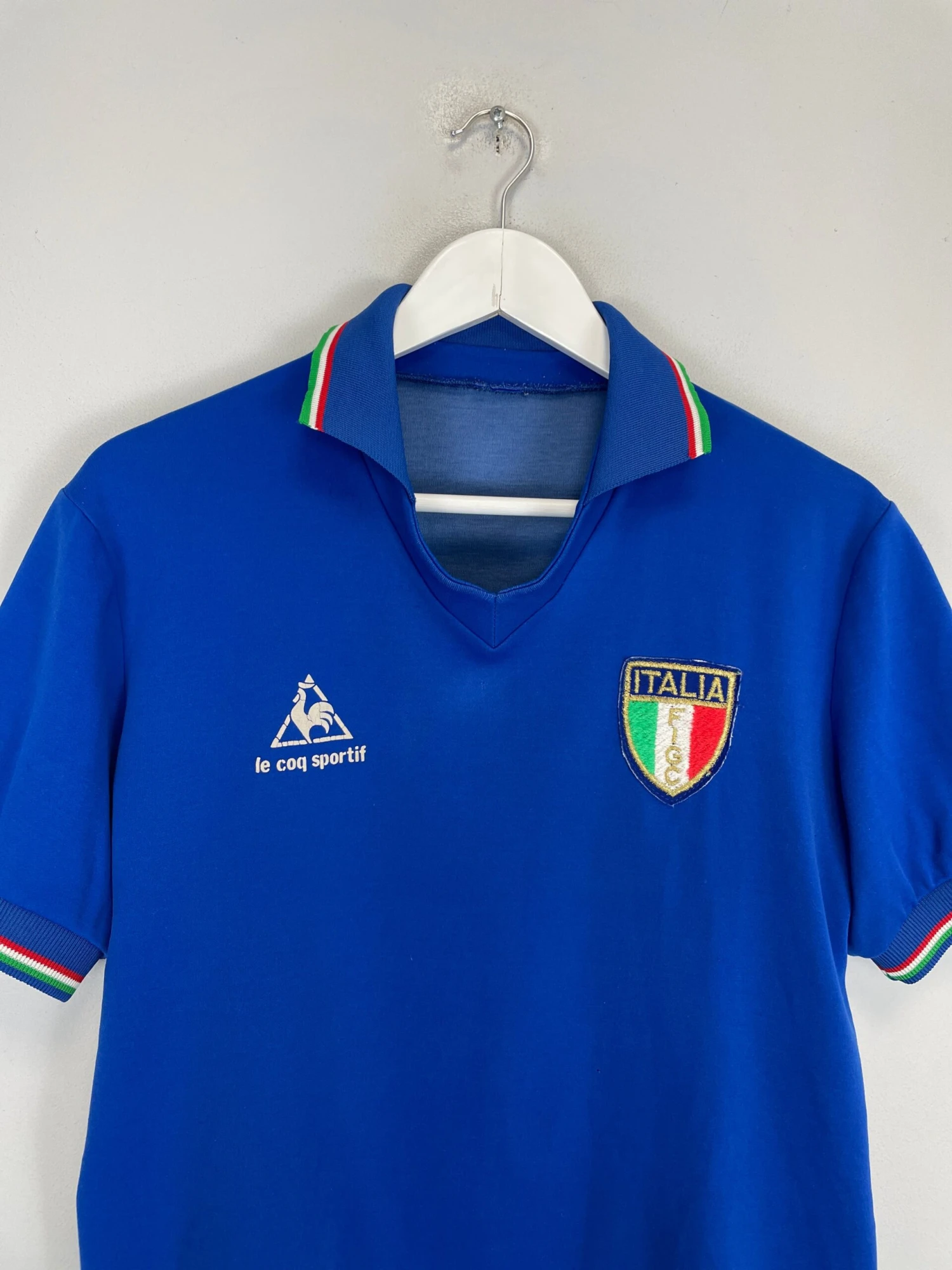 1984 ITALY HOME SHIRT (S) LE COQ(1984 Italy Home Shirt S Le Coq2353) 4 1984 ITALY HOME SHIRT (S) LE COQ(1984 Italy Home Shirt S Le Coq2353) - Image 2